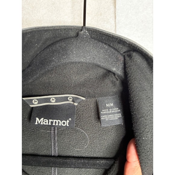 Marmot Mens Softshell Jacket Gray Fleece Lined Full Zip Outdoor Coat Size Medium - Picture 6 of 14